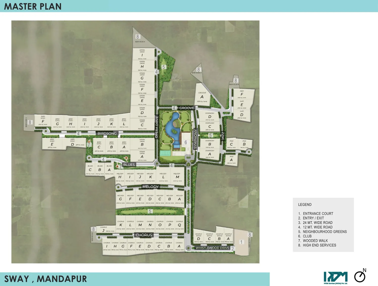 Aranyaka Sway, Mandapur Site Plan - Aranyaka Estatesn